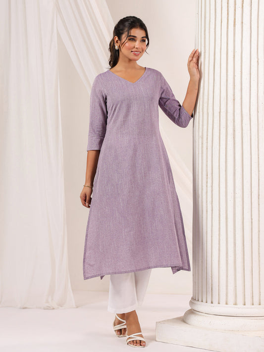 Janasya Light Cotton Solid Straight Kurta - Swadesiicart