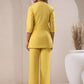 Janasya Yellow Cotton Solid Pant | Swadesiicart