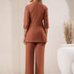 Janasya Rust Cotton Solid Pant | Swadesiicart