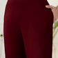 Janasya Maroon Cotton Solid Pant | Swadesiicart