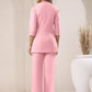 Janasya Pink Cotton Solid Pant | Swadesiicart