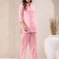 Janasya Pink Cotton Solid Pant | Swadesiicart