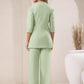 Janasya Mint Cotton Solid Pant | Swadesiicart