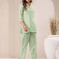 Janasya Mint Cotton Solid Pant | Swadesiicart