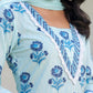 Janasya Light Cotton Floral Straight Kurta Set | Swadesiicart