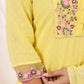 Janasya Light Dobby Cotton Embroidered Straight Kurta Set | Swadesiicart