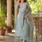 Janasya Light Silk Blend Embroidered Straight Kurta Set | Swadesiicart