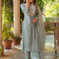 Janasya Light Silk Blend Embroidered Straight Kurta Set | Swadesiicart