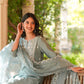 Janasya Light Silk Blend Embroidered Straight Kurta Set | Swadesiicart