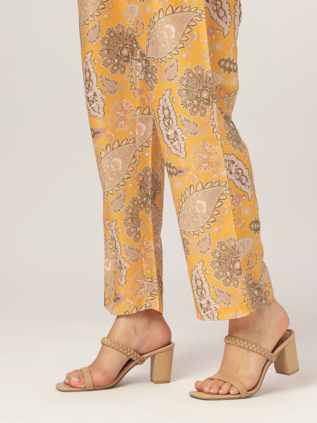 Janasya Bright Silk Blend Floral Straight Kurta Set | Swadesiicart