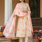 Janasya Light Cotton Floral A-Line Kurta Set | Swadesiicart