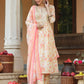 Janasya Light Cotton Floral A-Line Kurta Set | Swadesiicart
