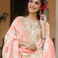 Janasya Light Cotton Floral A-Line Kurta Set | Swadesiicart
