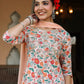 Janasya Light Cotton Floral Anarkali Kurta Set | Swadesiicart
