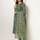 Janasya Dark Cotton Floral A-Line Kurta Set | Swadesiicart