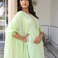 Janasya Light Cotton Self Design Straight Kurta Set | Swadesiicart
