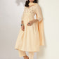 Janasya Light Cotton Yoke Embroidery A-Line Kurta Set | Swadesiicart
