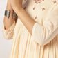 Janasya Light Cotton Yoke Embroidery A-Line Kurta Set | Swadesiicart