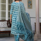 Janasya Dark Cotton Abstract A-Line Kurta Set | Swadesiicart