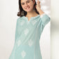 Janasya Light Cotton Embroidered Straight Kurta Set | Swadesiicart