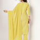 Janasya Light Cotton Embroidered Straight Kurta Set | Swadesiicart