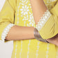 Janasya Light Cotton Embroidered Straight Kurta Set | Swadesiicart
