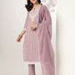 Janasya Light Cotton Embroidered Straight Kurta Set | Swadesiicart