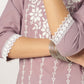 Janasya Light Cotton Embroidered Straight Kurta Set | Swadesiicart