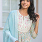 Janasya Light Cotton Yoke Embroidery A-Line Kurta Set | Swadesiicart