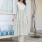 Janasya Light Cotton Yoke Embroidery A-Line Kurta Set | Swadesiicart