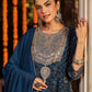 Janasya Dark Georgette Ajrakh Anarkali Kurta Set | Swadesiicart