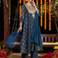 Janasya Dark Georgette Ajrakh Anarkali Kurta Set | Swadesiicart