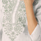 Janasya Light Cotton Yoke Embroidery Straight Kurta Set | Swadesiicart