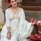 Janasya Light Cotton Embroidered A-Line Kurta Set | Swadesiicart