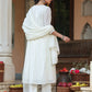 Janasya Light Cotton Embroidered A-Line Kurta Set | Swadesiicart