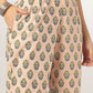 Janasya Light Cotton Floral A-Line Kurta Set | Swadesiicart