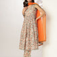 Janasya Light Cotton Floral A-Line Kurta Set | Swadesiicart
