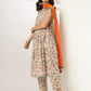 Janasya Light Cotton Floral A-Line Kurta Set | Swadesiicart
