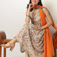 Janasya Light Cotton Floral A-Line Kurta Set | Swadesiicart