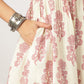 Janasya Light Cotton Floral A-Line Kurta Set | Swadesiicart