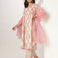 Janasya Light Cotton Floral A-Line Kurta Set | Swadesiicart