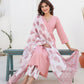 Janasya Light Cotton Embellished A-Line Kurta Set | Swadesiicart