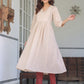 Janasya Light Cotton Solid A-Line Kurta Set | Swadesiicart