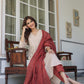 Janasya Light Cotton Solid A-Line Kurta Set | Swadesiicart