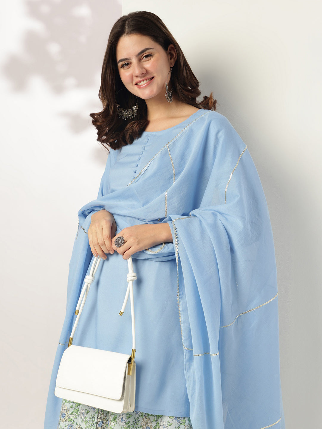 Janasya Light Rayon Solid Straight Kurta Set | Swadesiicart