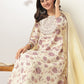 Janasya Light Cotton Floral Anarkali Kurta Set | Swadesiicart