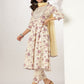 Janasya Light Cotton Floral Anarkali Kurta Set | Swadesiicart