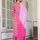 Janasya Bright Cotton Floral A-Line Kurta Set | Swadesiicart