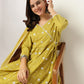 Janasya Bright Cotton Embroidered Angrakha Kurta Set | Swadesiicart