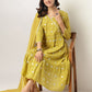 Janasya Bright Cotton Embroidered Angrakha Kurta Set | Swadesiicart